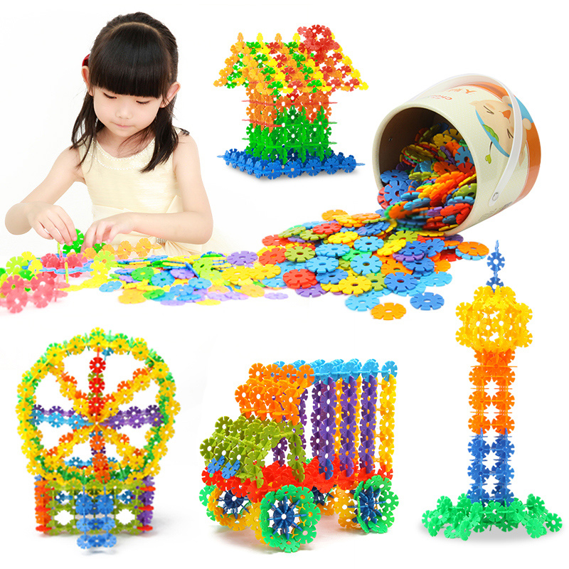 Spike Ball Game - 200pcs snow flake toy educativos building