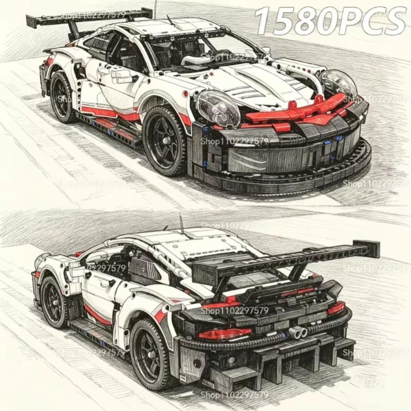 Lego Set Technic - 1580PCS New Technical 1:8 Scale Racing