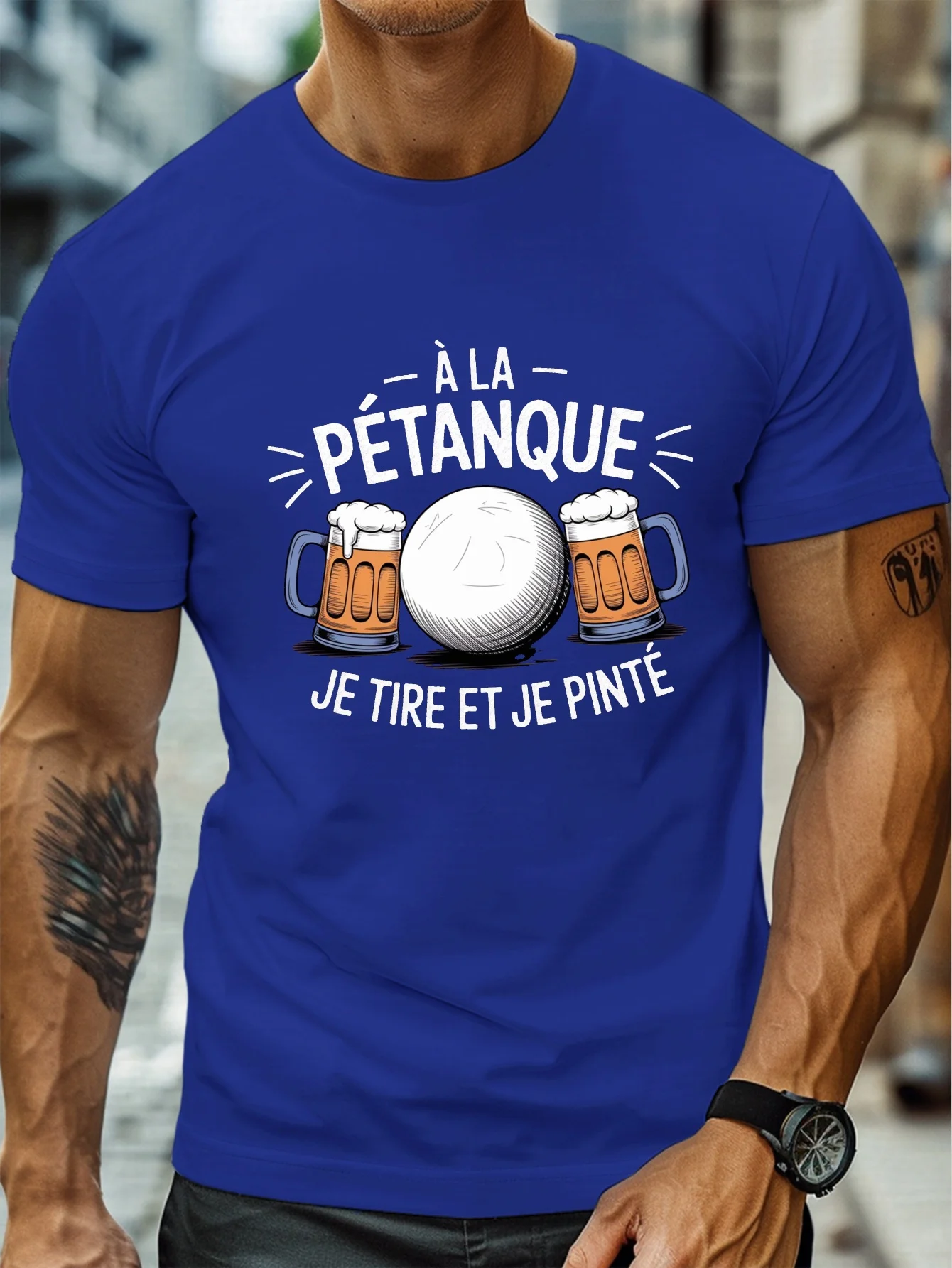 Fashion Men's Pétanque Beer Fu - Party Games Quotes review and price
