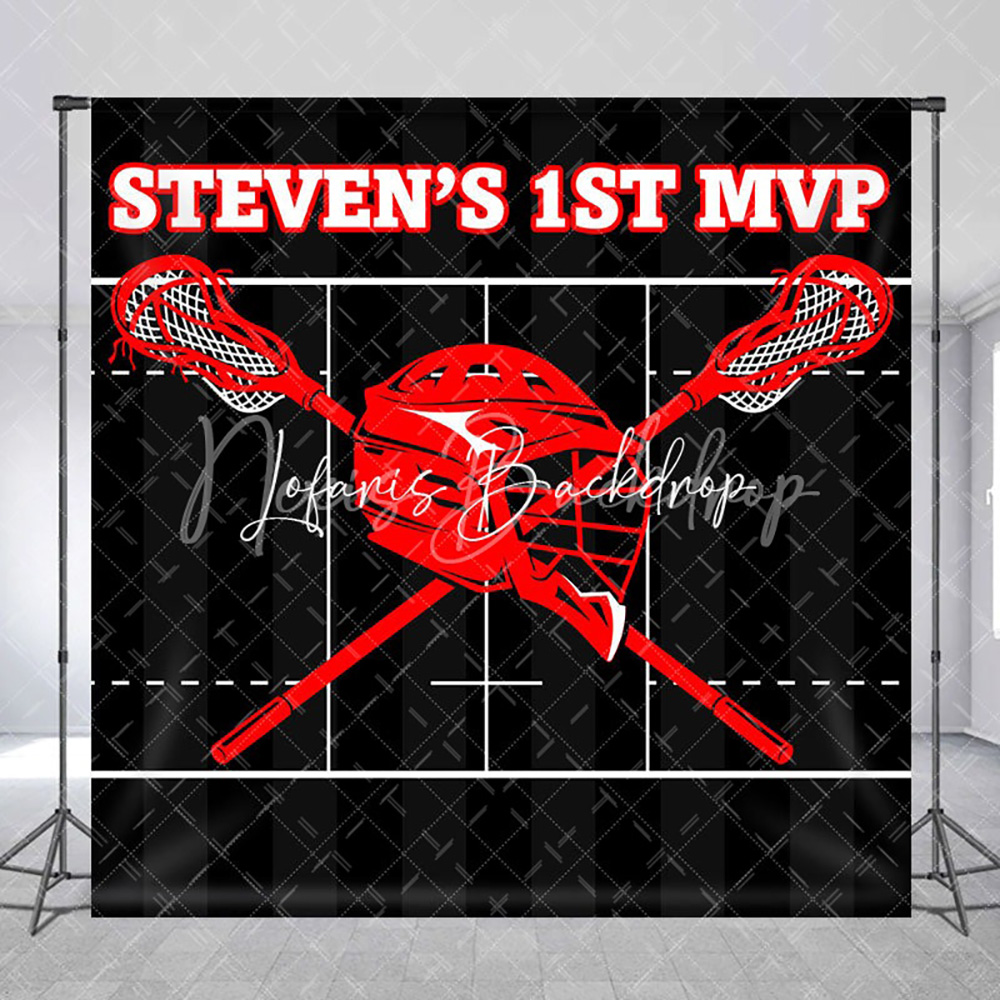Custom Name Black Red Lacrosse - Party Games Name review and price