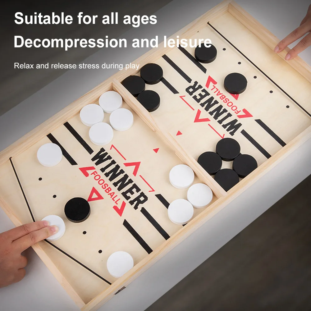 Sling Puck Board Games Wooden  - Party Games For 7 People review and price