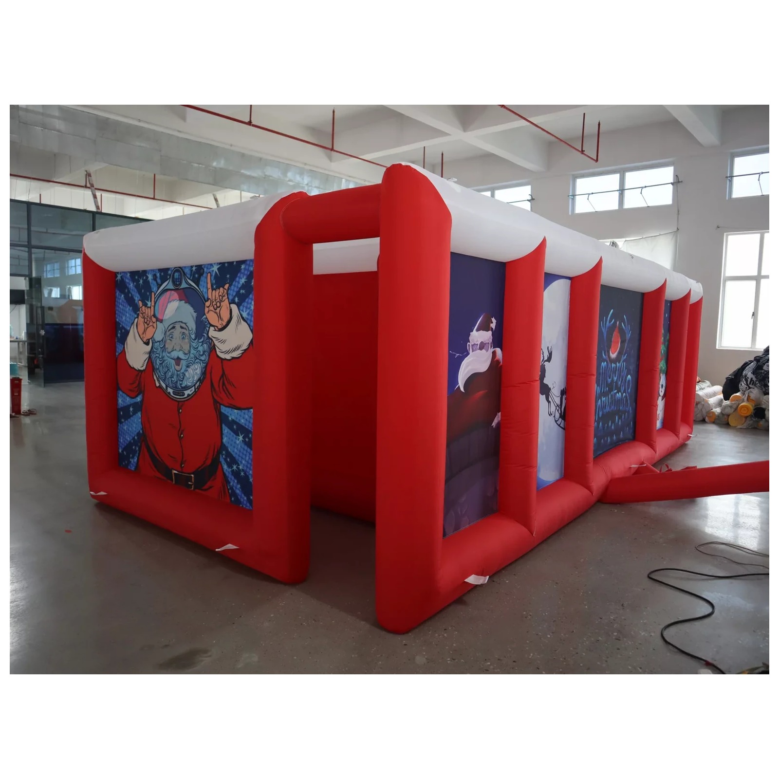 Large Red White Flat Roof Infl - Party Games Kids And Adults review and price